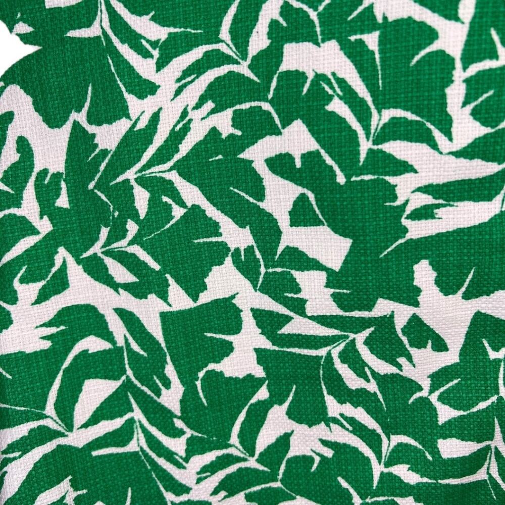 J. Crew Women's Green White Leaf Floral Pattern Short Size 6 Tropical Hawaiian - Picture 13 of 16